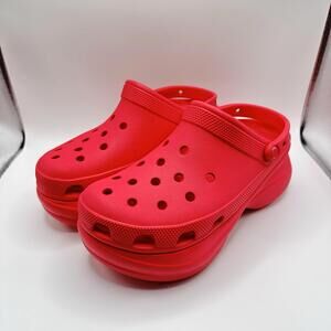 Crocs Bae Platform Clogs Women Size 11 Pink Dragonfruit Salmon